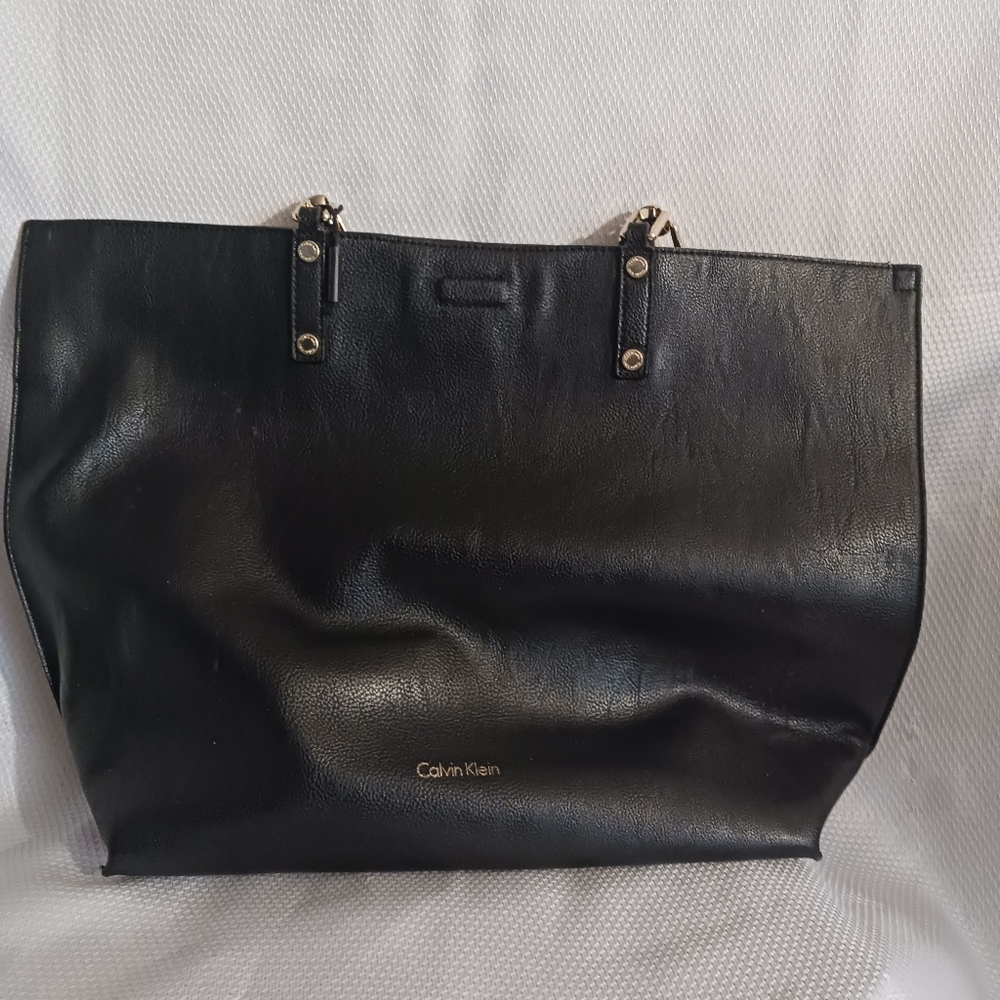 Calvin Klein black tote bag